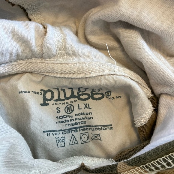 Pullover Hoodie, Youth M, Camo Print by Plugg - Picture 3 of 3